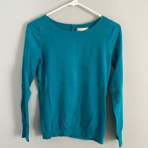 Banana Republic Sweater with Zipper Back - Teal